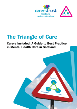 The Triangle of Care - Scottish Recovery Network