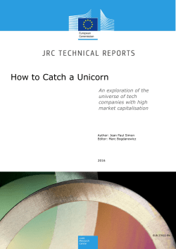 How to Catch a Unicorn - JRC Publications Repository