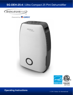 SG-DEH-25-4 | Ultra Compact 25 Pint Dehumidifier