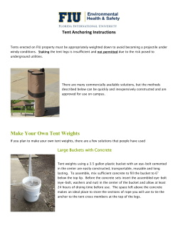 Tent Anchoring Rules