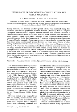 DIFFERENCES IN ENDOGENOUS ACTIVITY WITHIN THE