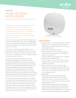 aruba 320 series access points