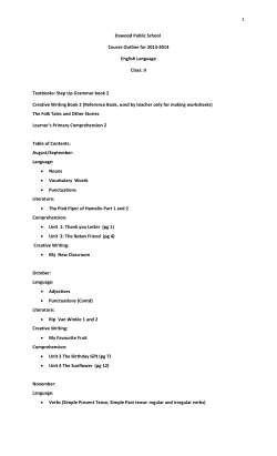 class 2 course outline