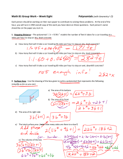 Group Project 7 Solutions