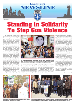 NEWSLINE, April 2012 - Teamsters Local 237