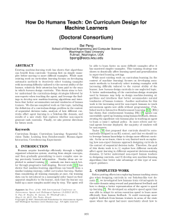 How Do Humans Teach: On Curriculum Design for