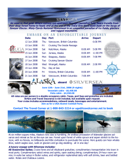 aboard Contact The Travel Corner at 1-800-843