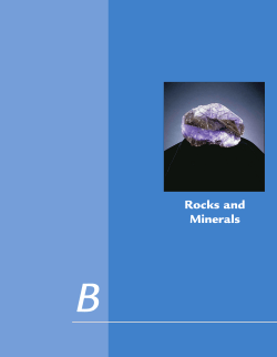 Rocks and Minerals