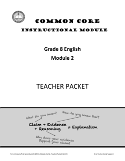 teacher packet