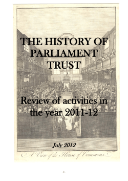 - History of Parliament Online