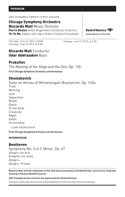 Chicago Symphony orchestra riccardo muti Music Director