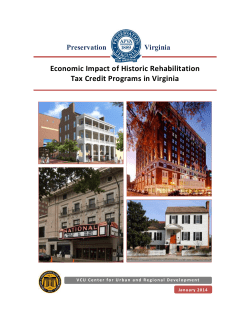 Economic Impact of Historic Rehabilitation Tax Credit Programs in