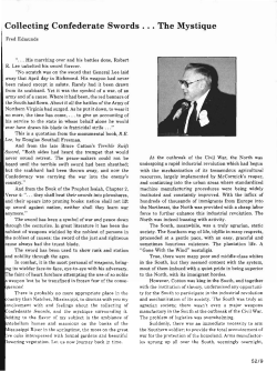 Collecting Confederate Swords . . . The Mystique