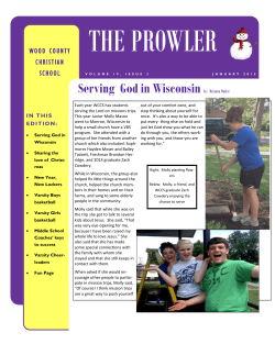 Serving God in Wisconsin by: Brianna Butler