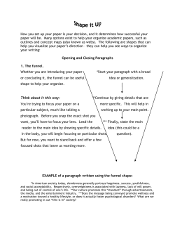 Essay Structure - Clarion University