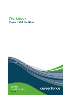 Prepare to clean toilet facilities