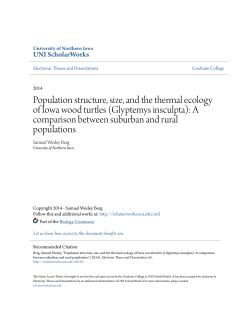 Population structure, size, and the thermal ecology of Iowa wood