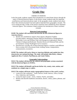 Social Studies - Georgia Standards