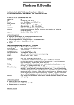 Collator tb flex B 325 VP 4065, year of manufacture 2008, with