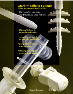 Marlow Balloon Cannula