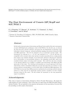 The Dust Environment of Comets 22P/Kopff and 81P/Wild 2