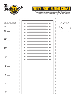 men`s foot sizing chart