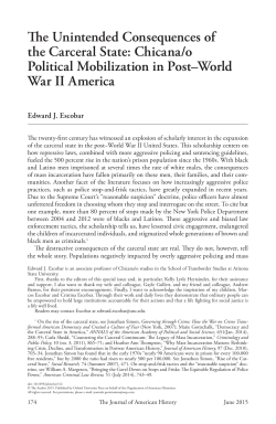 The Unintended Consequences of the Carceral