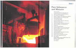 Pure Substances and Mixtures