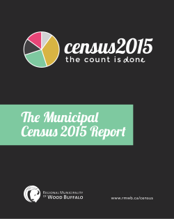 The Municipal Census 2015 Report | Regional Municipality of Wood