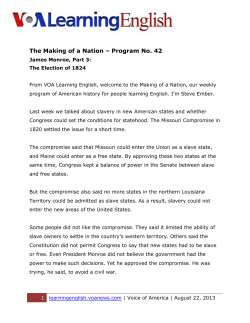 The Making of a Nation &ndash; Program No. 42
