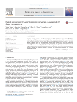 Digital micromirror transient response influence on superfast 3D