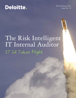 The Risk Intelligent IT Internal Auditor