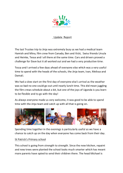Newsletter March 2015 - Jinja Educational Trust