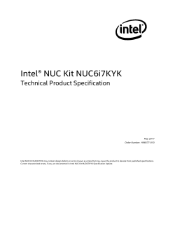 Intel&reg; NUC Kit NUC6i7KYK