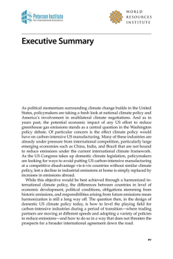 Leveling the Carbon Playing Field: Executive Summary