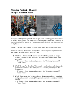 monster-project&mdash;phase-3&mdash;imagist-monster-poem