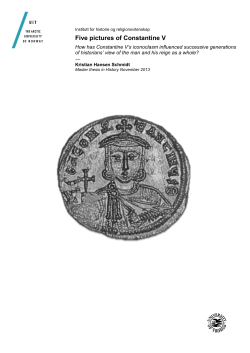Five pictures of Constantine V
