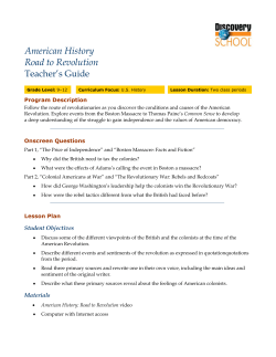 A merican History Road to Revolution