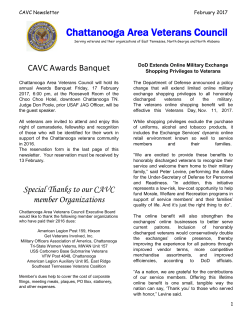 February 2017 - Chattanooga Area Veterans Council