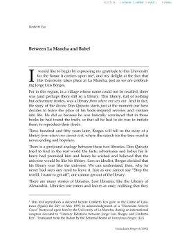 Between La Mancha and Babel
