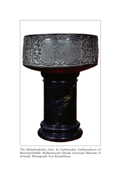 The H&oacute;lad&oacute;mkirkja font, by Gu&eth;mundur Gu&eth;mundsson of