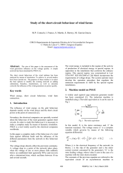 Study of the short-circuit behaviour of wind farms