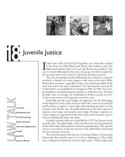 Ch18 Juvenile Justice - State Bar Of Georgia