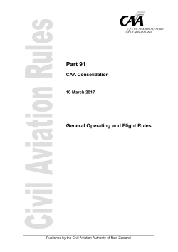 Part 91 - Civil Aviation Authority of New Zealand