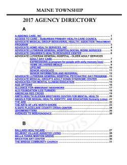 2016 agency directory