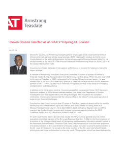 Steven Cousins Selected as an NAACP Inspiring St. Louisan