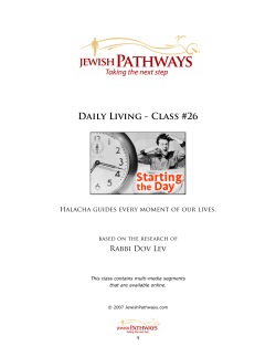Daily Living - Class #26