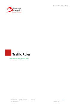 Traffic Rules - Brussels Airport