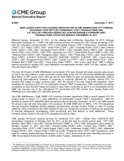 Special Executive Report