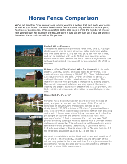 Horse Fence Comparison